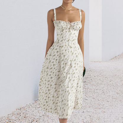 Fashion Print Bustier Summer Dress