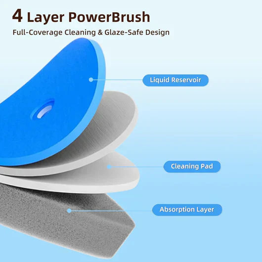 Disposable Toilet Brush Set – with Built-In Cleaner & 54 Refills