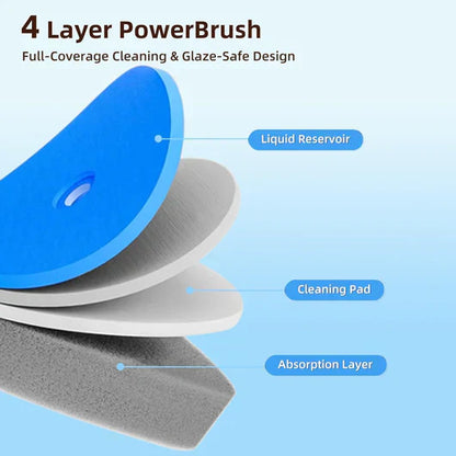 Disposable Toilet Brush Set – with Built-In Cleaner & 54 Refills