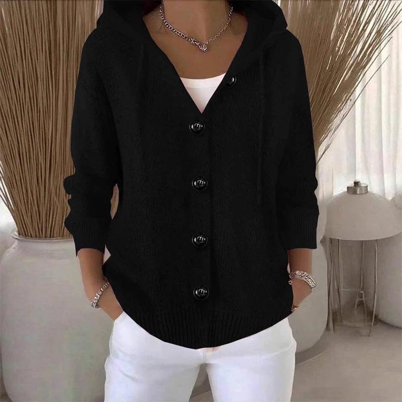 💖Women’s Solid Color Long Sleeve Cardigan