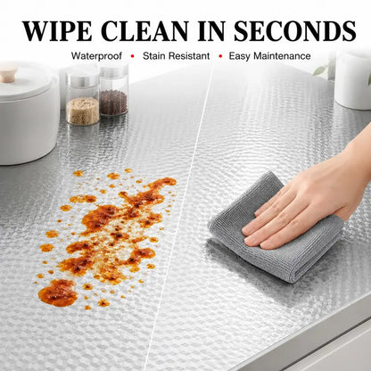 Heat-Resistant Peel & Stick Aluminum Foil Wallpaper