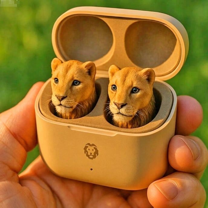 Cute Animal Shaped Bluetooth Earbuds-3D Stereo Animal Design | Wireless Earphones with Cartoon Charging Case