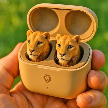 Cute Animal Shaped Bluetooth Earbuds-3D Stereo Animal Design | Wireless Earphones with Cartoon Charging Case