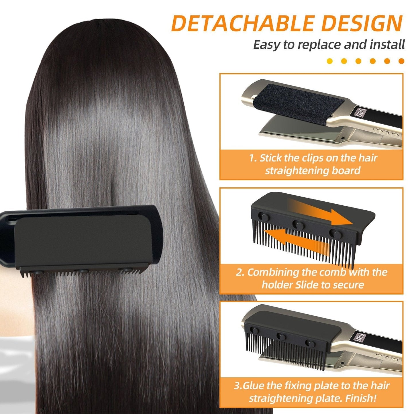 💖🔥Limited time offer, last day 56% off🎁Flat Iron Comb