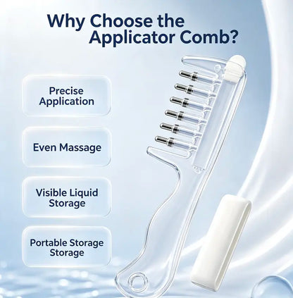 Why Choose the Applicator Comb - Precise Application, Even Massage, Visible Liquid Storage
