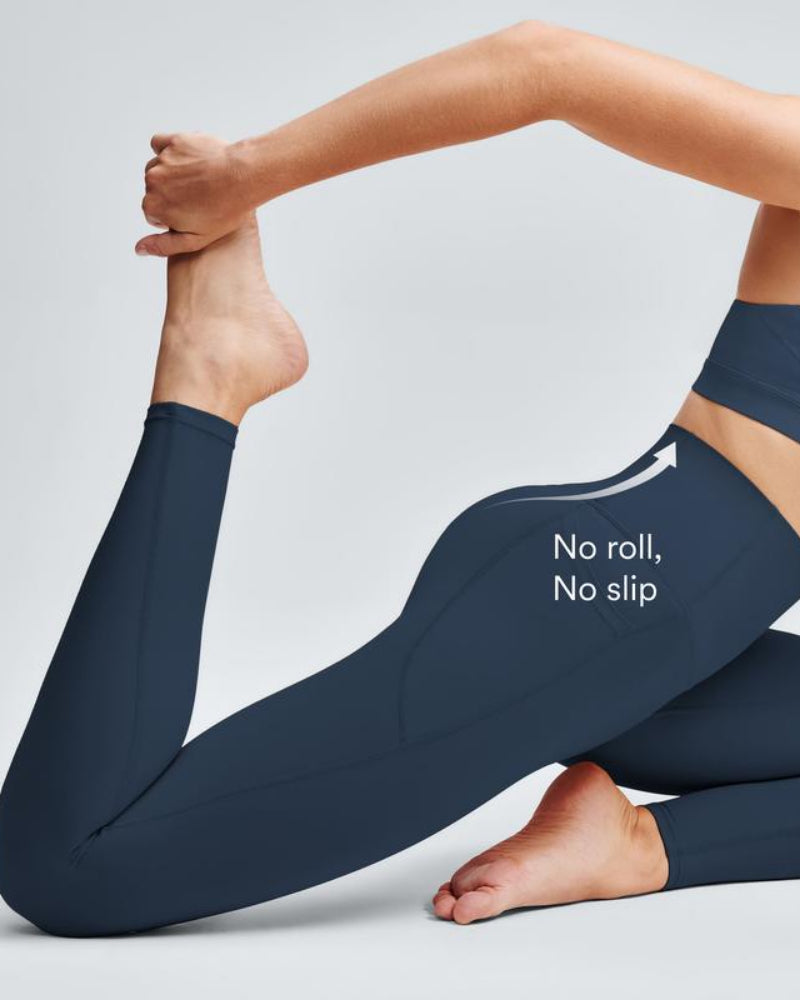Butt Lifting Tummy Control Side Pocket High Waisted Shaping Training Leggings