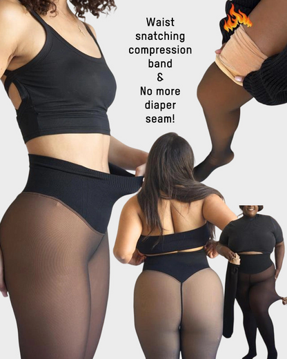 FleeceVeil - Skin-Effect Sculpting Tights