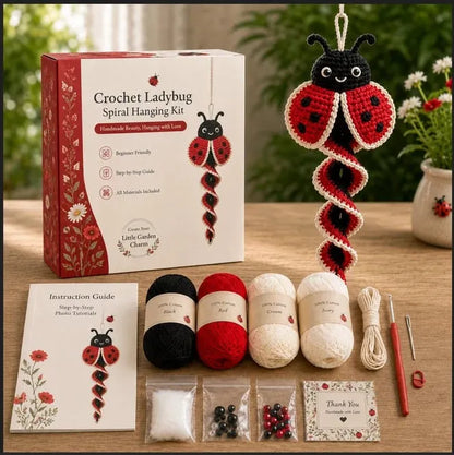 Beginner Crochet Spiral Hanging Garden Animal Decor DIY Kit
