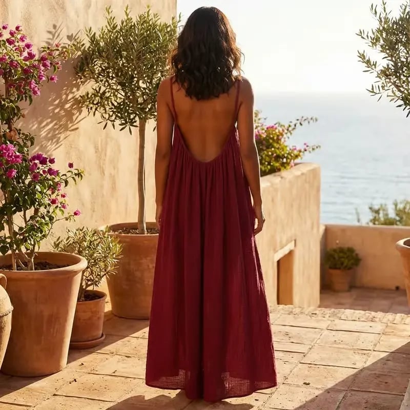 ✨Elegant Backless Cami Dress for Romantic Moments