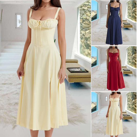 Fashion Print Bustier Summer Dress