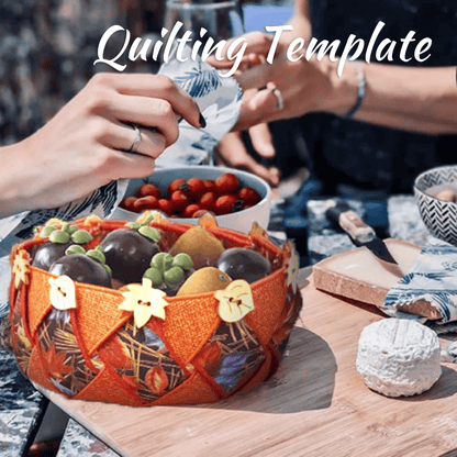 Woven Spiral Storage Basket Template