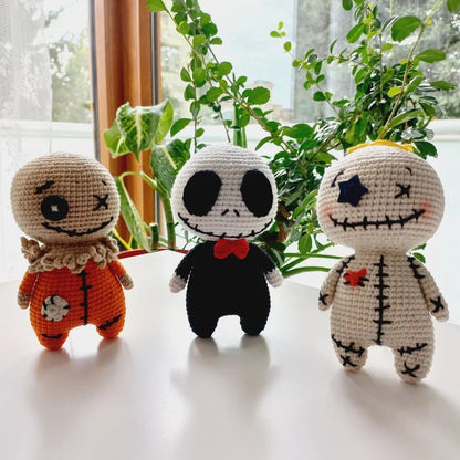 Handmade Crochet Halloween Doll Decoration