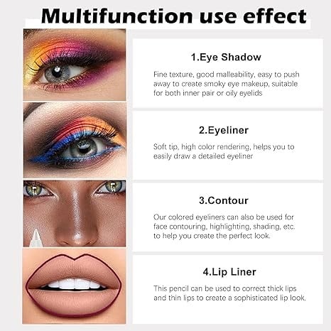 Maviglow™ – 14-Color Waterproof Metallic Gel Eyeliner Set 