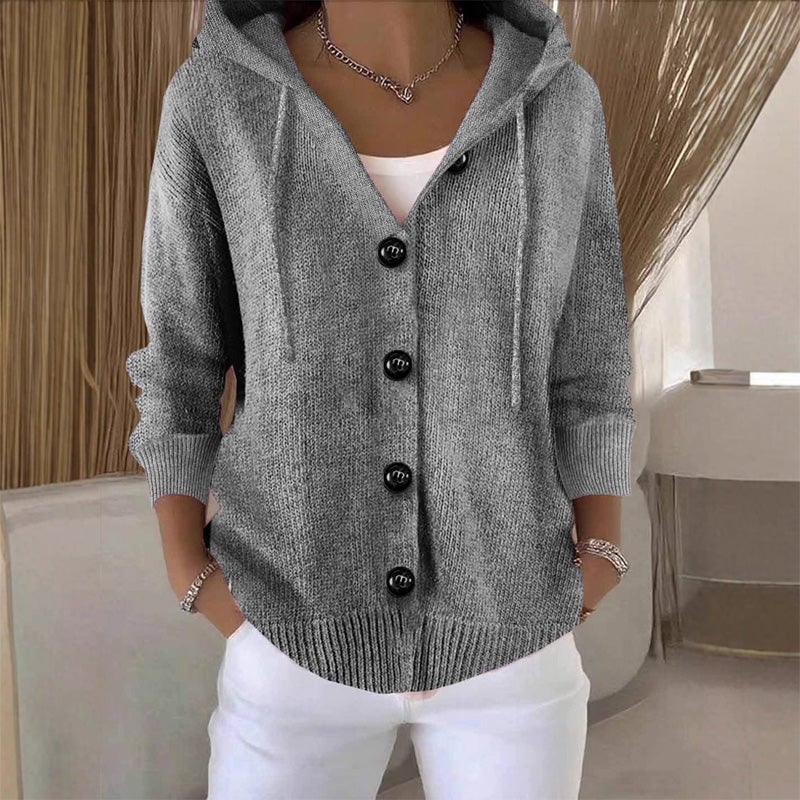 💖Women’s Solid Color Long Sleeve Cardigan