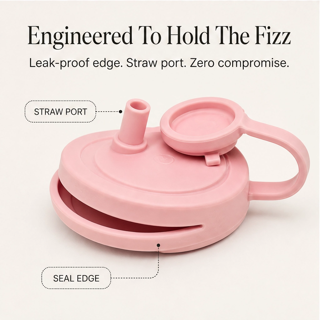 Maviglow™ – Spill-Proof Silicone Can Lid with Built-In Straw