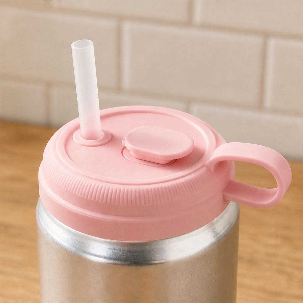 Maviglow™ – Spill-Proof Silicone Can Lid with Built-In Straw