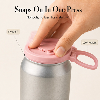 Maviglow™ – Spill-Proof Silicone Can Lid with Built-In Straw