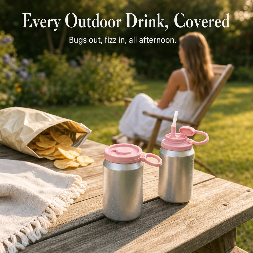 Maviglow™ – Spill-Proof Silicone Can Lid with Built-In Straw