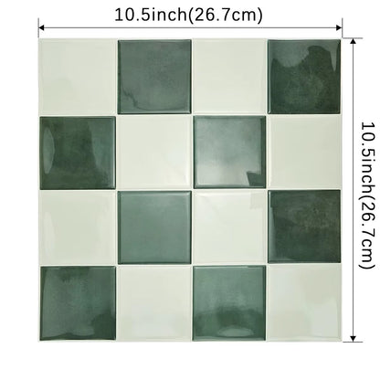 3D Square Peel and Stick Wall Tile (10 PCS)