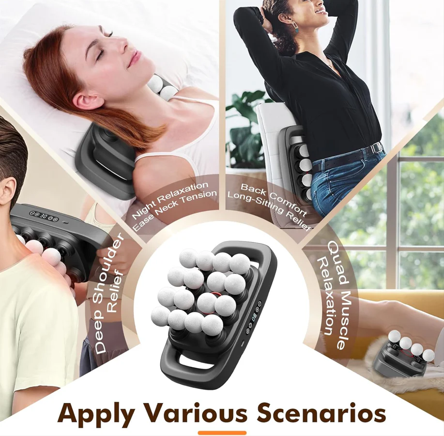 OctoRelief™ 16-Head Massage Gun