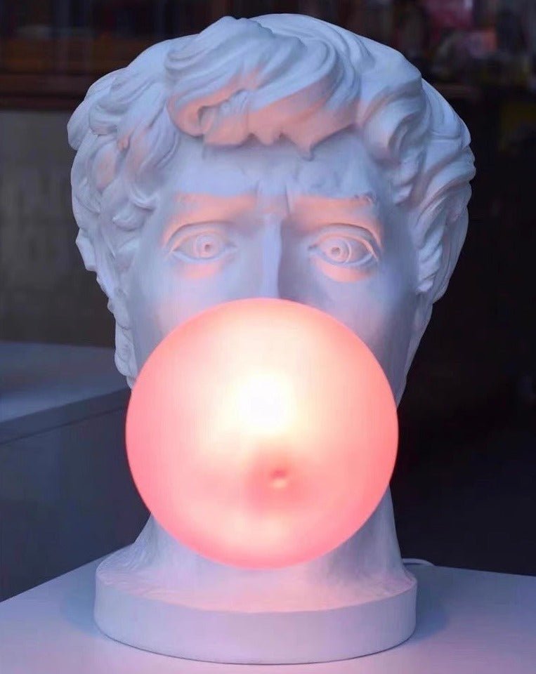 Naughty David Popping Gum Modern Designer Table Lamp - Cute Funny Decorative Bedside Lamp - Naughty David Popping Gum Table Lamp - INSPECIAL HOME