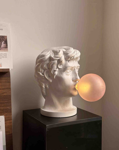 Naughty David Popping Gum Modern Designer Table Lamp - Cute Funny Decorative Bedside Lamp - Naughty David Popping Gum Table Lamp - INSPECIAL HOME