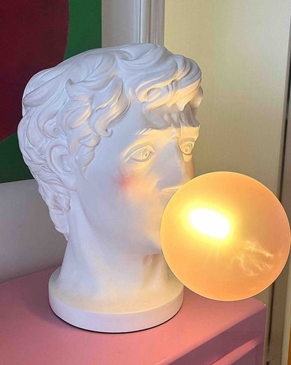 Naughty David Popping Gum Modern Designer Table Lamp - Cute Funny Decorative Bedside Lamp - Naughty David Popping Gum Table Lamp - INSPECIAL HOME
