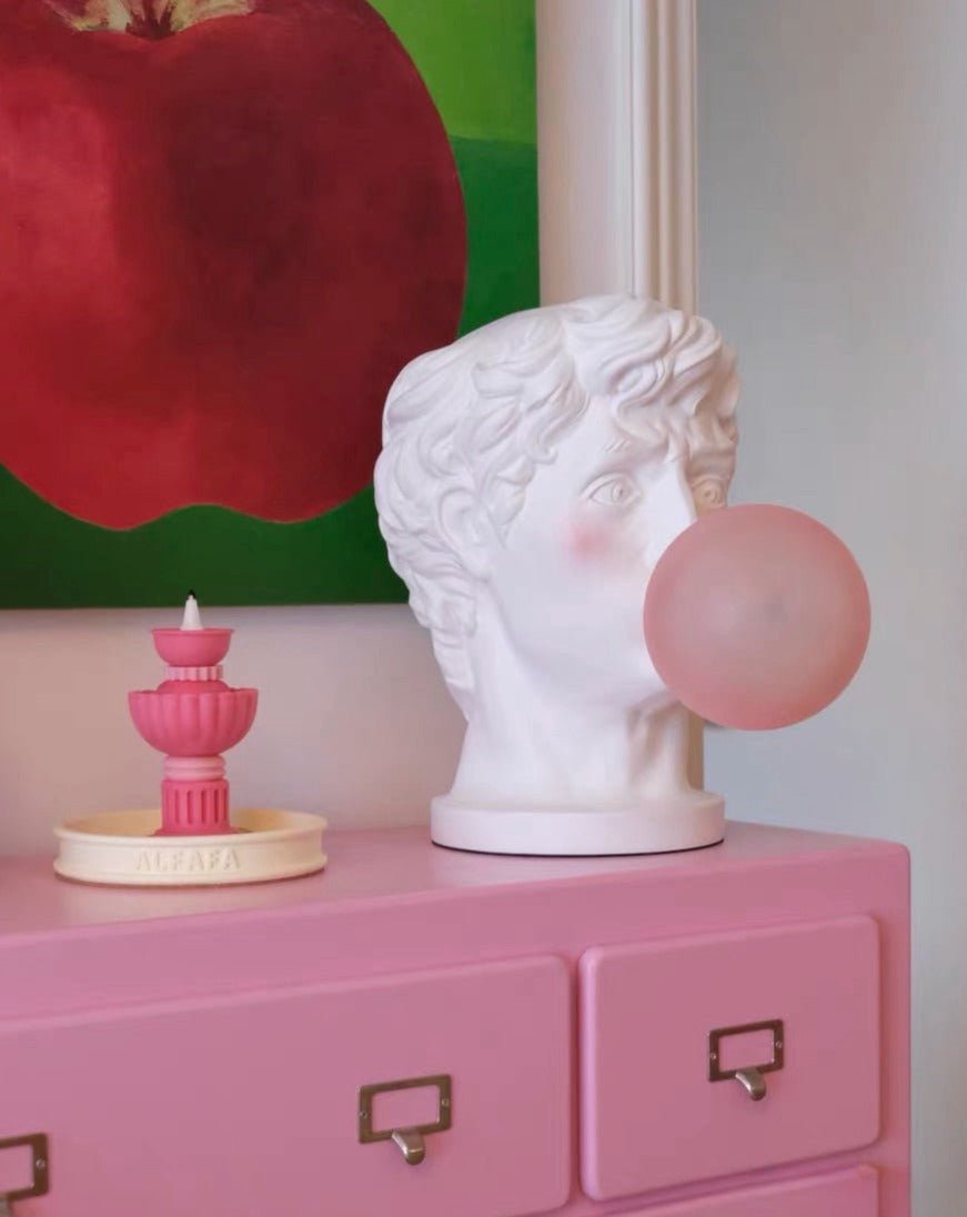 Naughty David Popping Gum Modern Designer Table Lamp - Cute Funny Decorative Bedside Lamp - Naughty David Popping Gum Table Lamp - INSPECIAL HOME