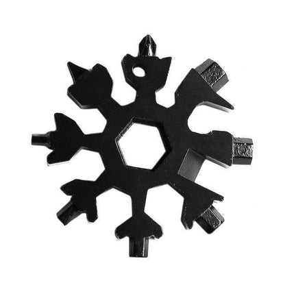 18 in 1 Snowflake Multipurpose Camp Survive Hand Tool - Image 8