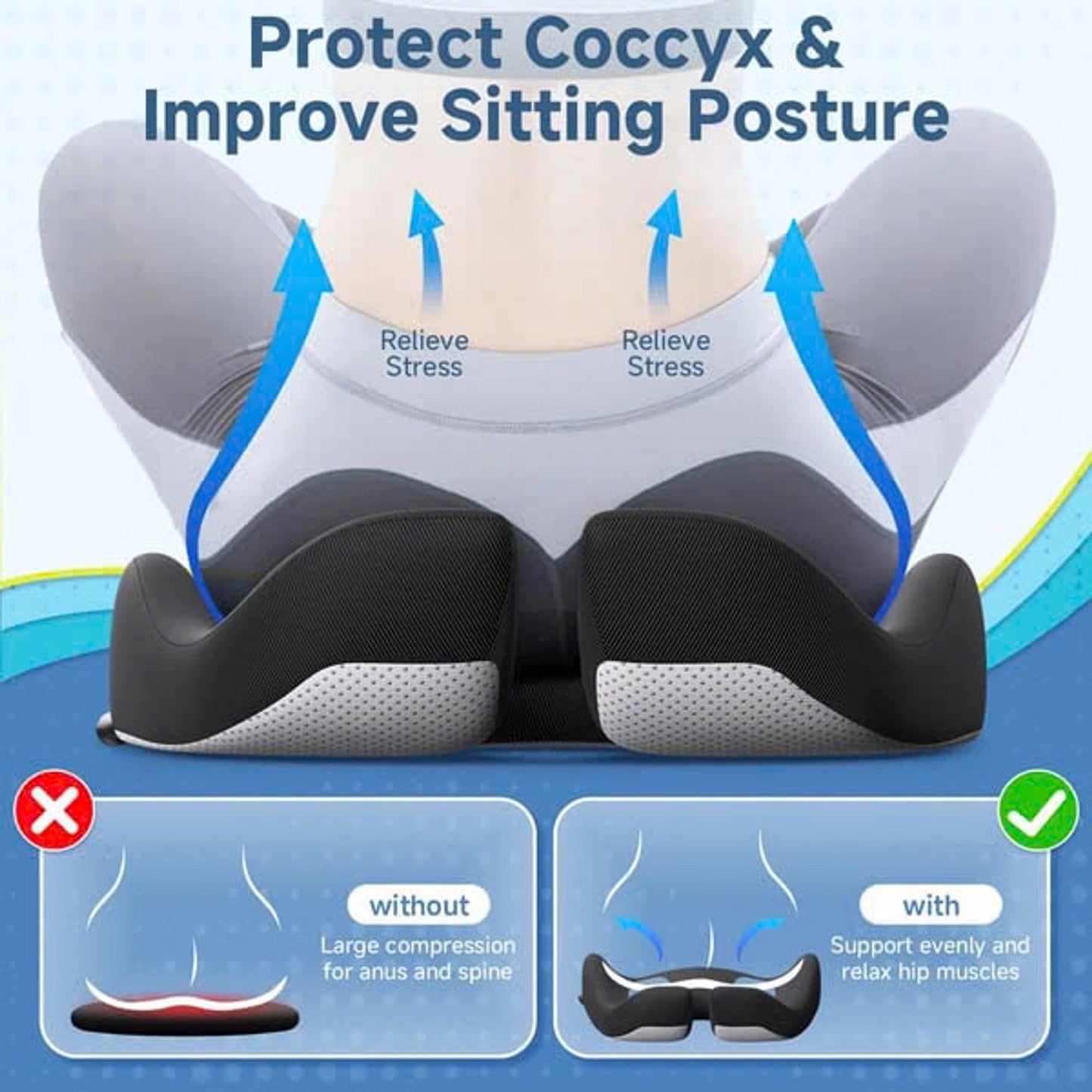Premium foam seat cushion