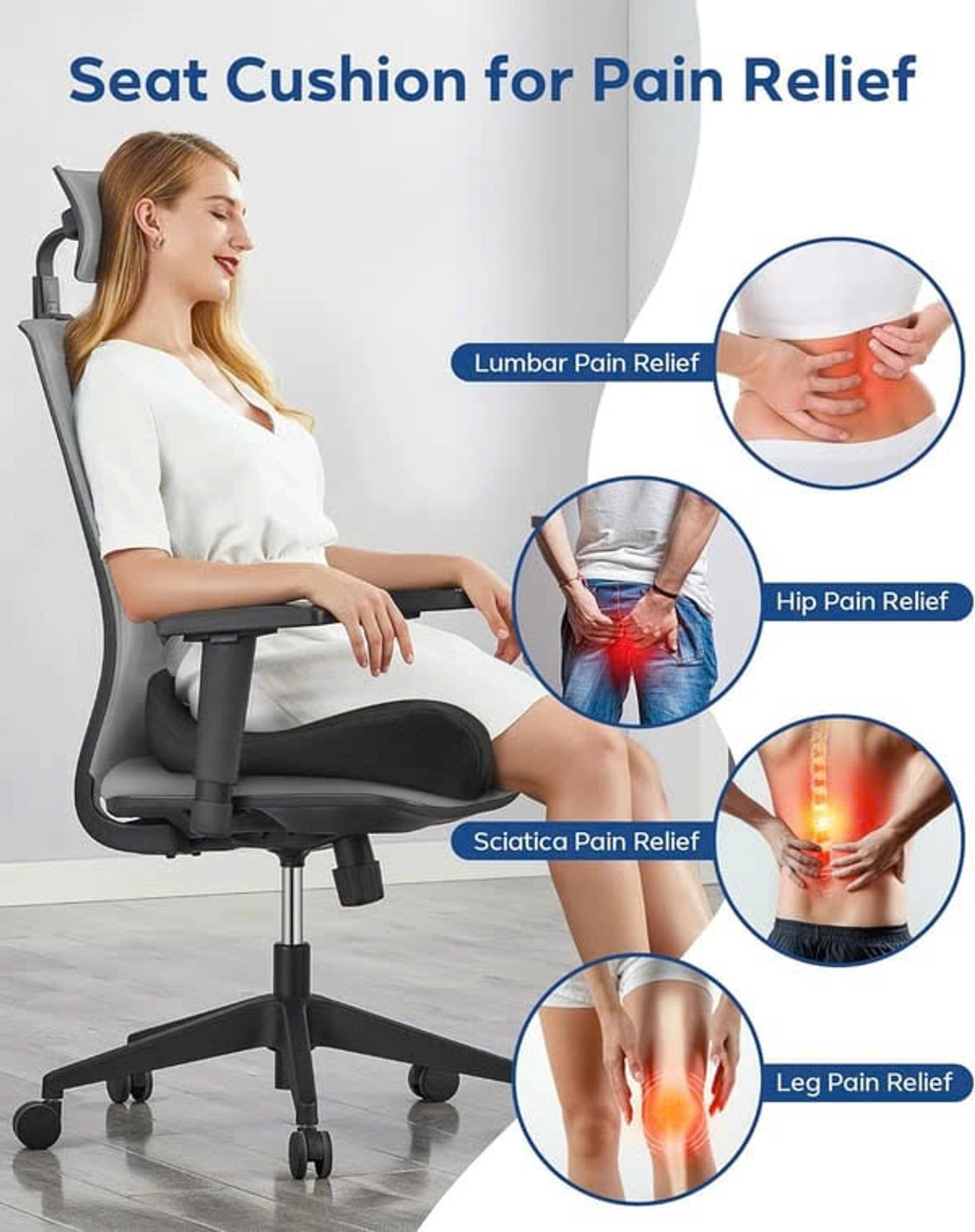 Premium foam seat cushion