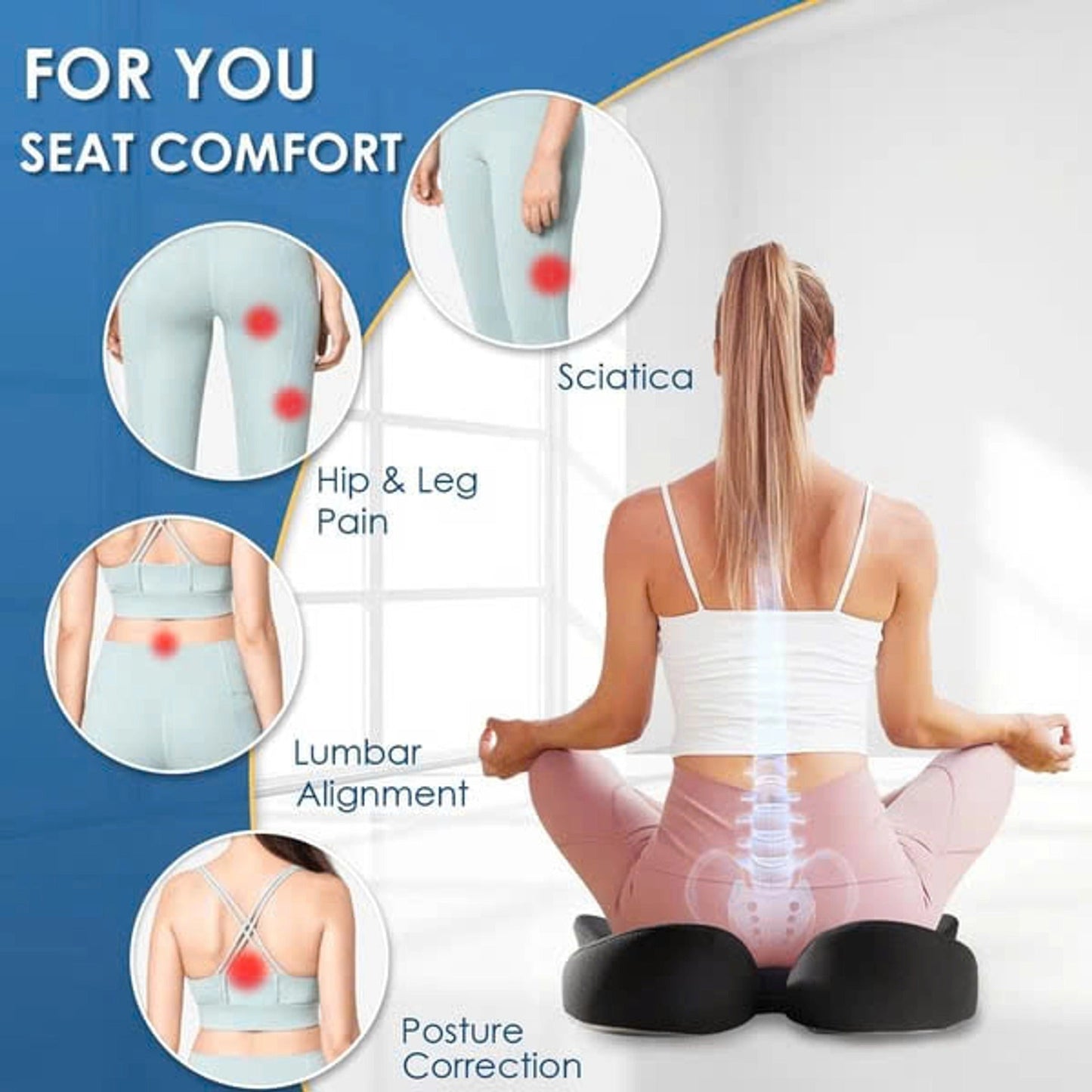 Premium foam seat cushion