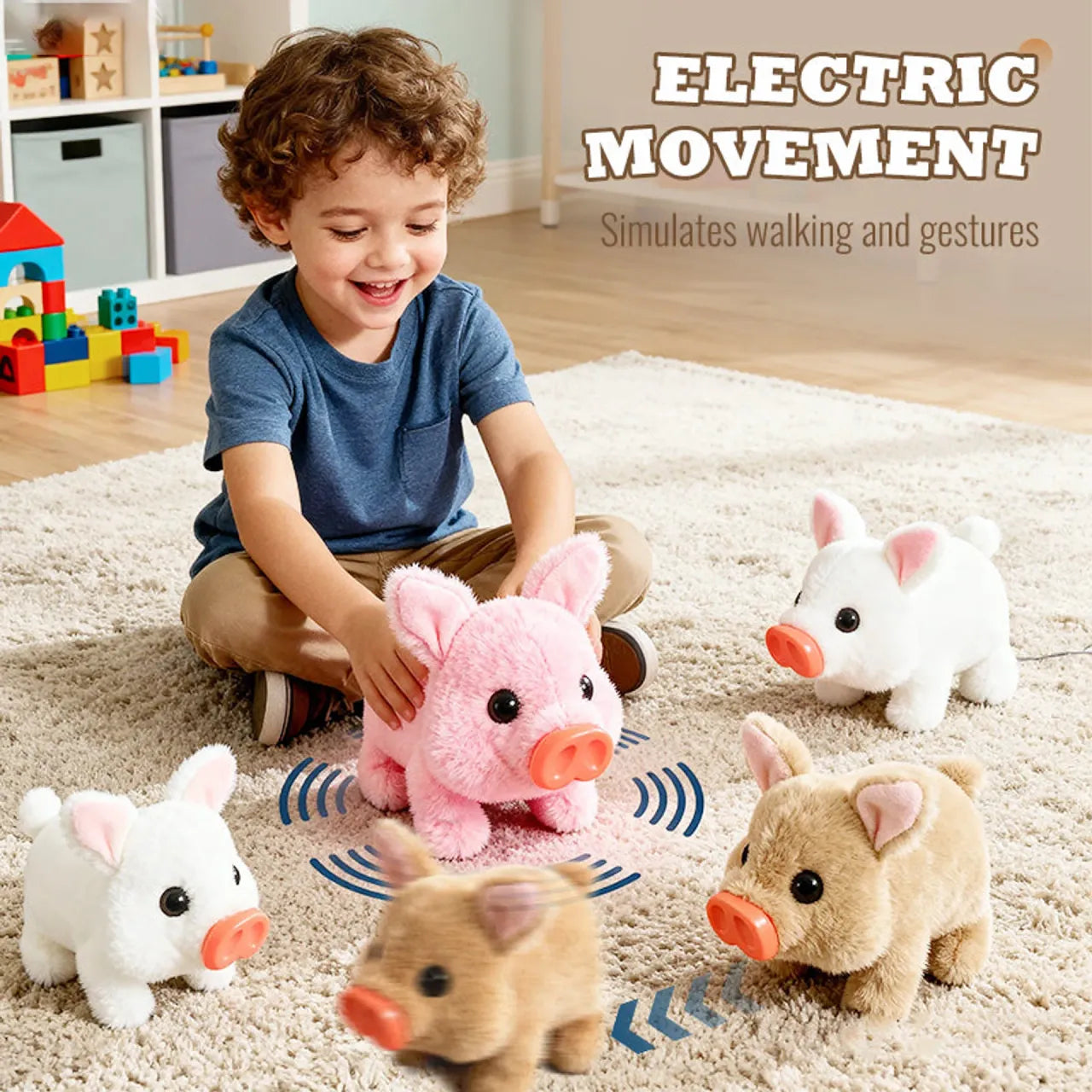 🔥LAST DAY 49% OFF 🎅Christmas Special Offer-Original Electric Pig Realistic Toy-🎁The finest gift