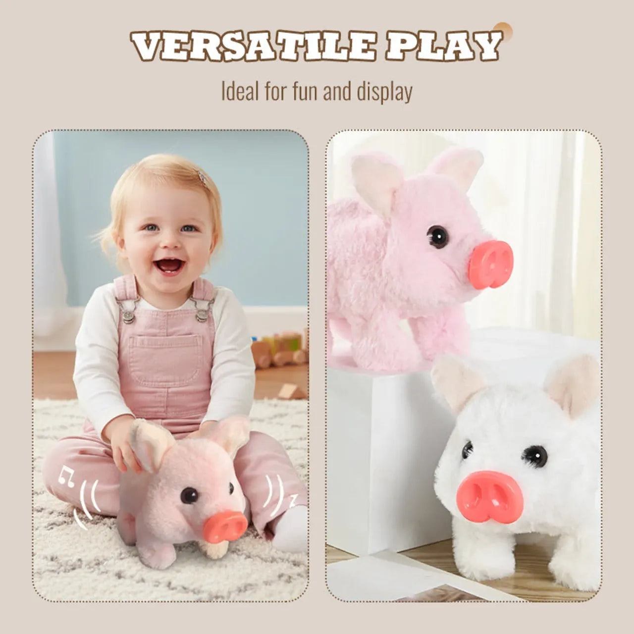🔥LAST DAY 49% OFF 🎅Christmas Special Offer-Original Electric Pig Realistic Toy-🎁The finest gift