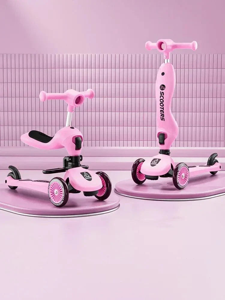 SearchFindOrder Pink 3 Wheel Scooter With Seat