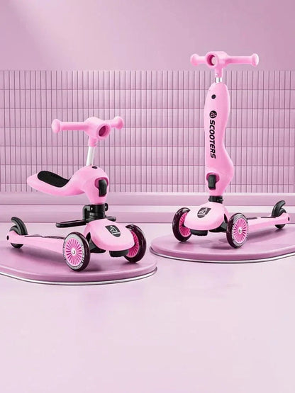 SearchFindOrder Pink 3 Wheel Scooter With Seat
