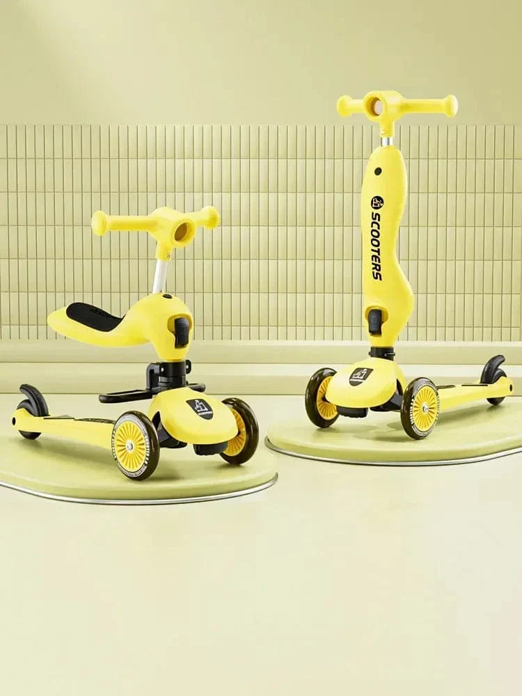 SearchFindOrder Yellow 3 Wheel Scooter With Seat