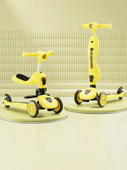 SearchFindOrder Yellow 3 Wheel Scooter With Seat