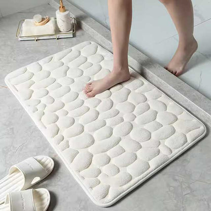 Maviglow™ – Cobblestone Memory Foam Non-Slip Bath Mat