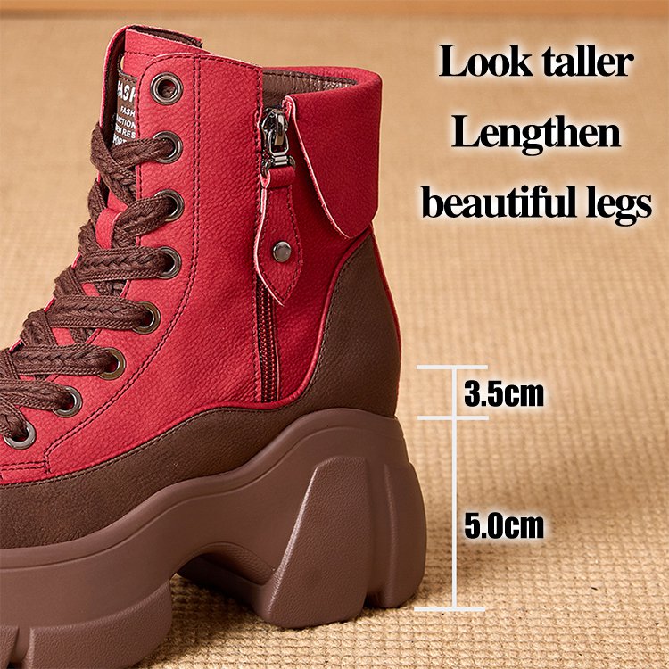 [Full Leather Inside And Outside] Autumn Non-slip Thick-soled Martin Boots
