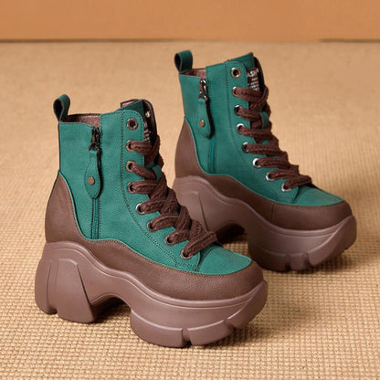 [Full Leather Inside And Outside] Autumn Non-slip Thick-soled Martin Boots