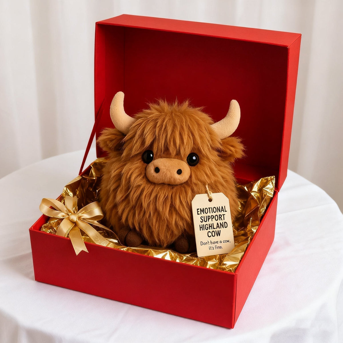 HuggyHorn - Emotional Support Highland Cow