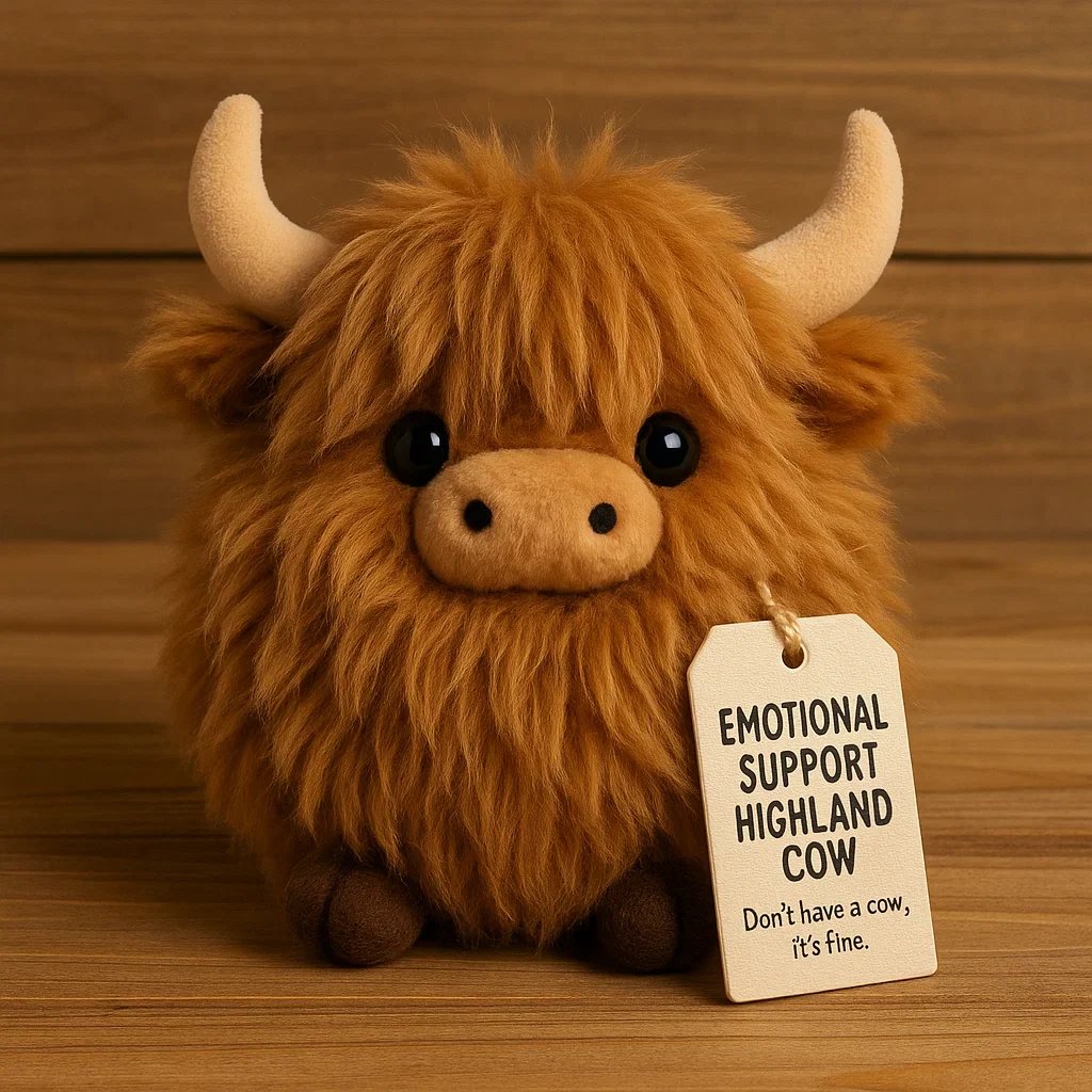 HuggyHorn - Emotional Support Highland Cow