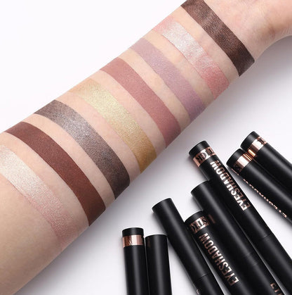 🎄50K+ SOLD! 🎁✨8 Colors Glitter Eyeshadow Stick Waterproof & Long-Wearing & Multi-Use