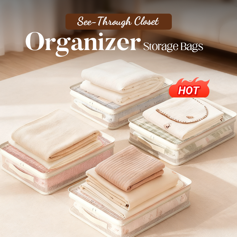 🔥See-Through Closet Organizer Storage Bags