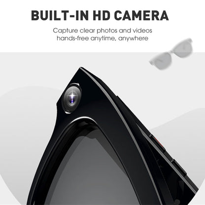 AI smart glasses with ChatGPT, 8 MP camera and HD 1200P 4K video recording, real-time translation in over 160 languages, Bluetooth 5.4, HiFi audio and music control, smart sunglasses with video recording for on the go