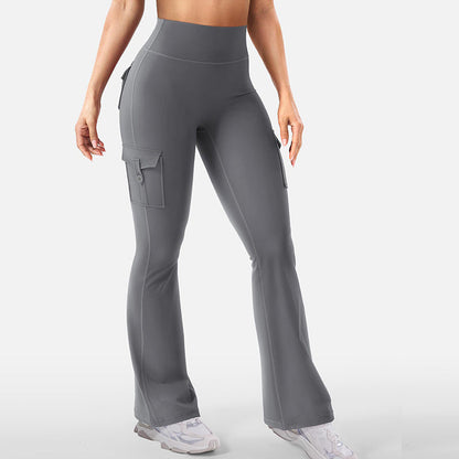 💖New Arrival 50% OFF💖—Women's High-Waist Flared Yoga Pants with Pockets