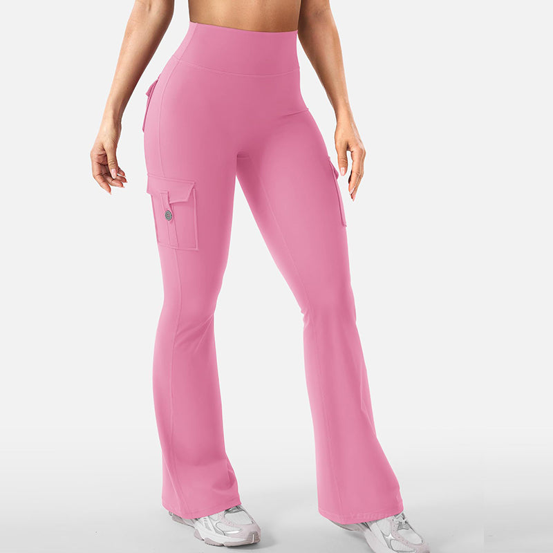 💖New Arrival 50% OFF💖—Women's High-Waist Flared Yoga Pants with Pockets