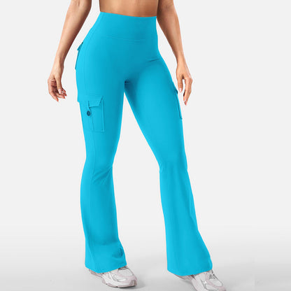 💖New Arrival 50% OFF💖—Women's High-Waist Flared Yoga Pants with Pockets