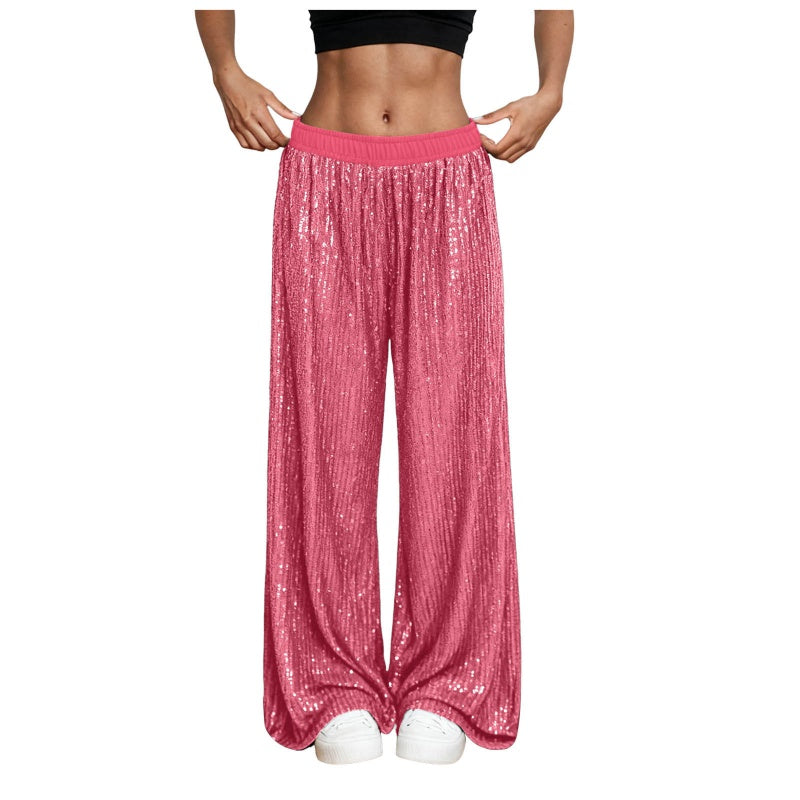🔥Hot Sale Offers-Women’s Glimtora Wide-Leg Pants with Elastic Waist